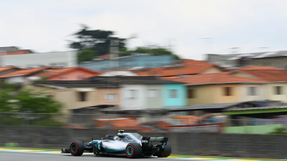 Bottas rueda en Interlagos