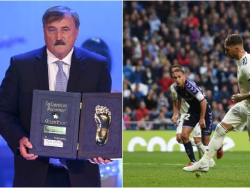 Antonín Panenka y Sergio Ramos Antonín Panenka y Sergio Ramos
