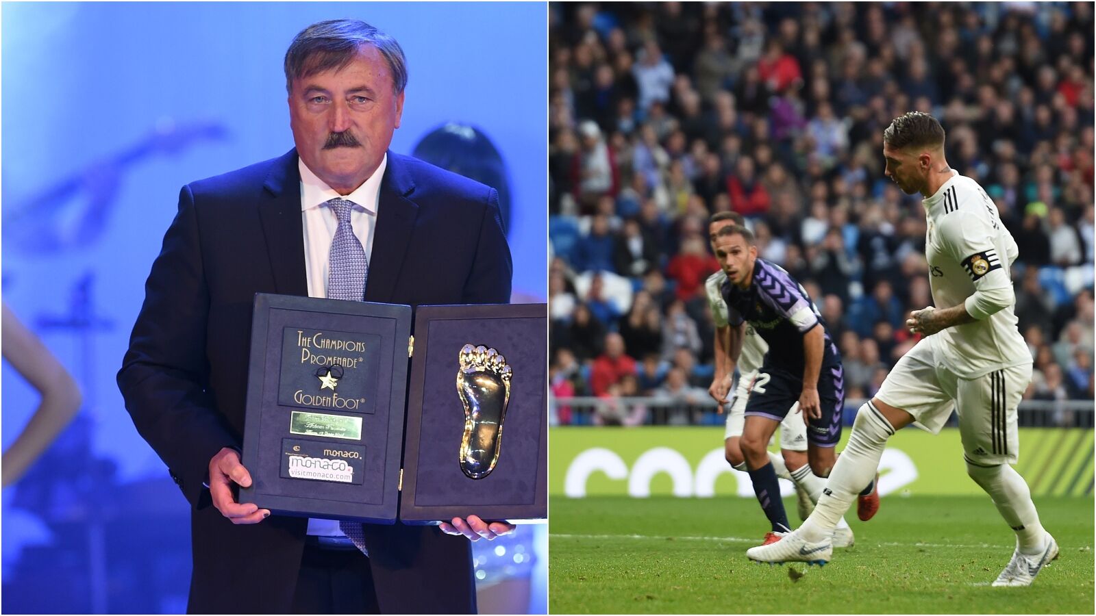 Anton&iacute;n Panenka y Sergio Ramos