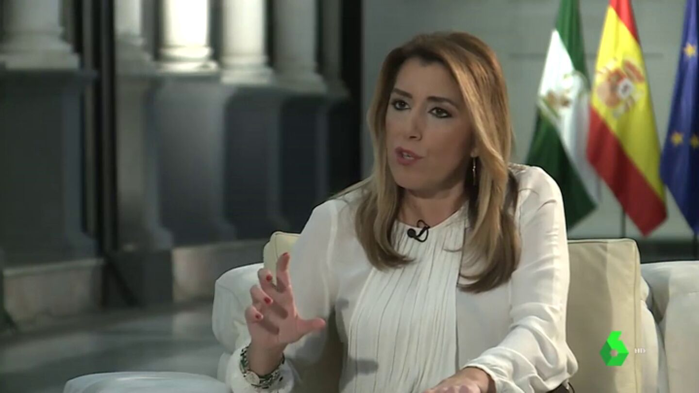 Susana D&iacute;az responde a los carteles de las Nuevas Generaciones del PP en laSexta Noche
