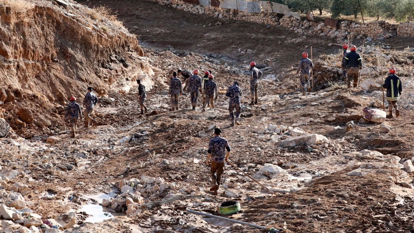 Imagen de las inundaciones en Petra