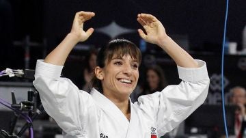 La karateca española Sandra Sánchez