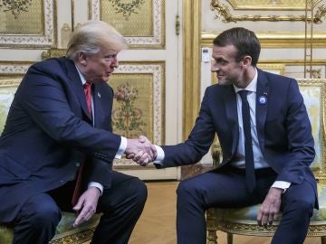 Donald Trump y Emmanuel Macron en el Elíceo Donald Trump y Emmanuel Macron en el Elíceo