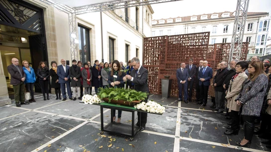 El lehendakari, Iñigo Urkullu, y la presidenta del Parlamento Vasco, Bakartxo Tejeria El lehendakari, Iñigo Urkullu, y la presidenta del Parlamento Vasco, Bakartxo Tejeria