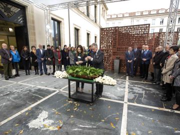 El lehendakari, Iñigo Urkullu, y la presidenta del Parlamento Vasco, Bakartxo Tejeria El lehendakari, Iñigo Urkullu, y la presidenta del Parlamento Vasco, Bakartxo Tejeria