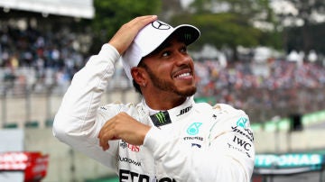 Lewis Hamilton, en Brasil