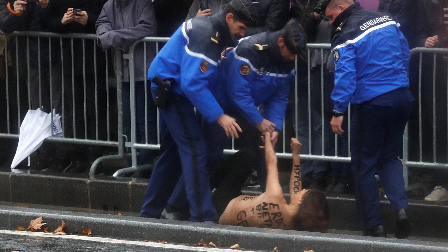 Activista de Femen detenida Activista de Femen detenida