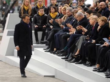 Emmanuel Macron durante los actos del centenario del Armisticio Emmanuel Macron durante los actos del centenario del Armisticio