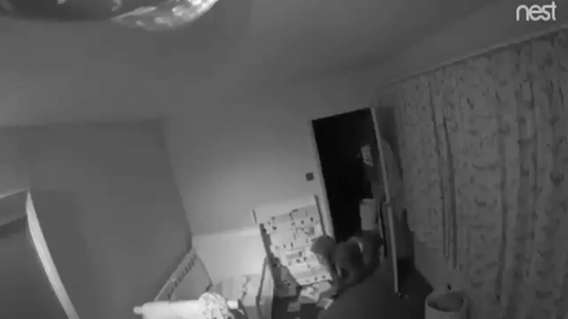 Había una mujer en la habitación de su hijo: el aterrador vídeo que vio un padre mientras estaba en el bar