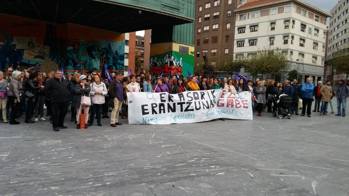 Concentración de repulsa contra la última agresión sexual en barakaldo