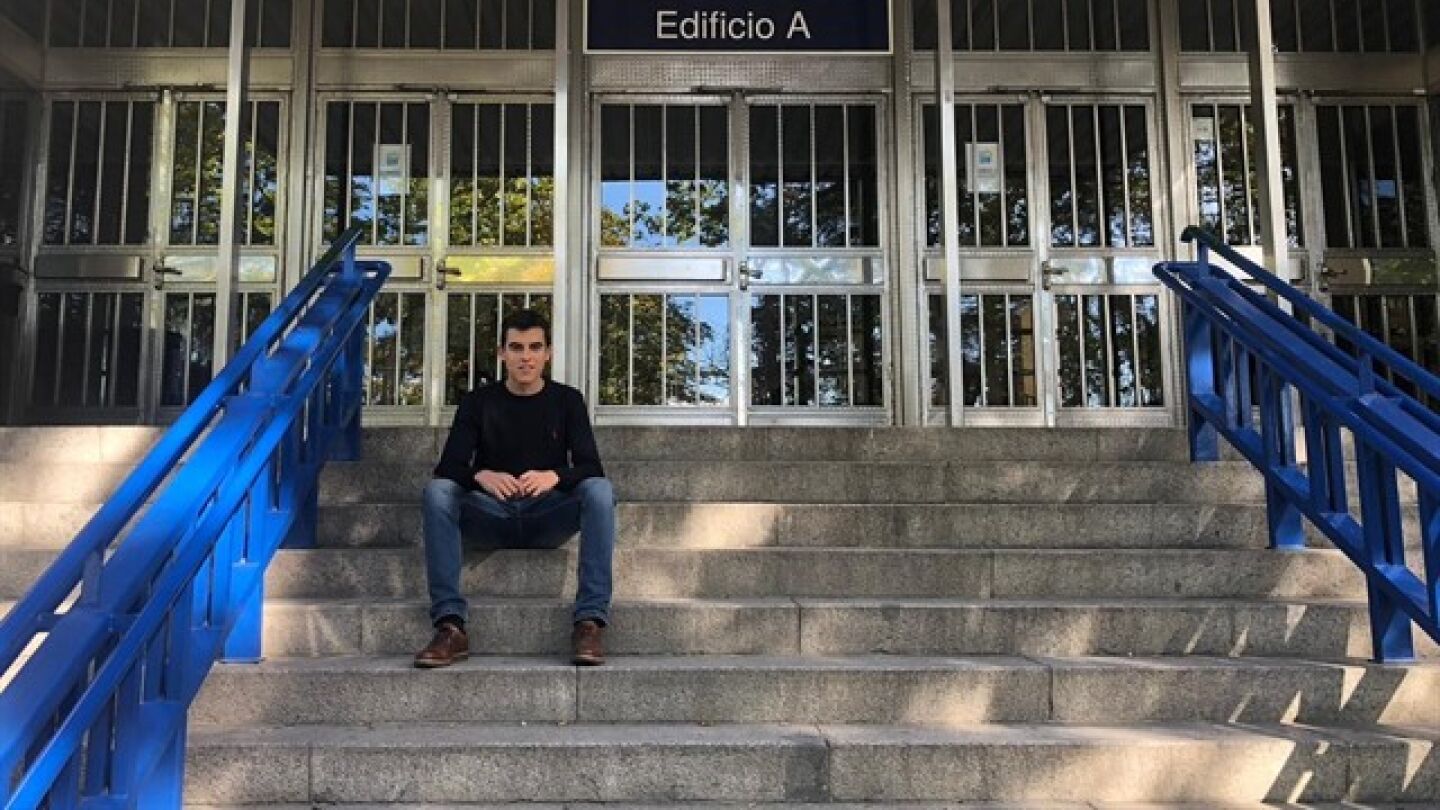 David Garc&iacute;a, un ourensano de 23 a&ntilde;os estudiante del segundo curso del M&aacute;ster Universitario en Ingenier&iacute;a Aeron&aacute;utica