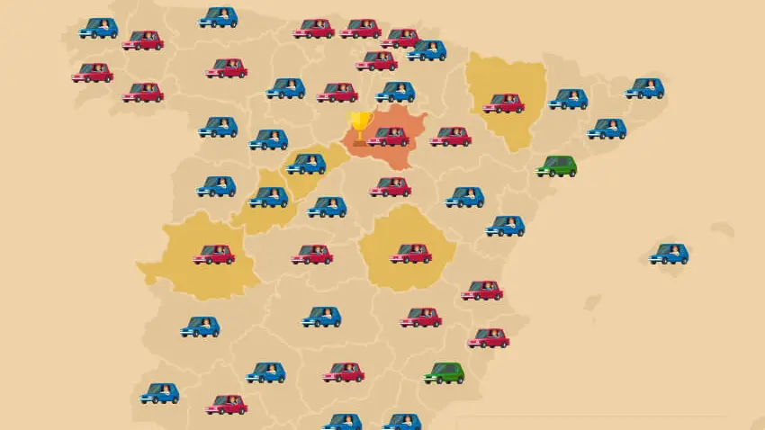 Infografía sobre accidentes de tráfico