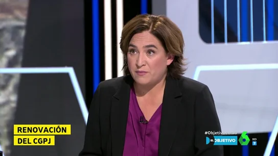 Ada Colau: "Hay una cúpula judicial elegida de forma política y eso forma parte de su descrédito" Ada Colau: "Hay una cúpula judicial elegida de forma política y eso forma parte de su descrédito"