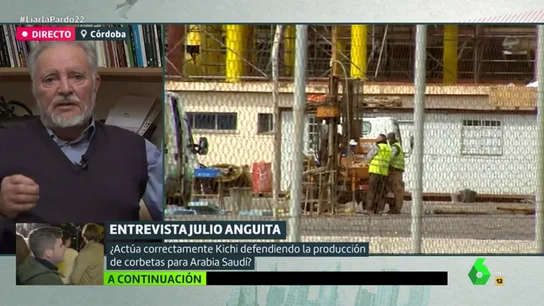 Julio Anguita: "Yo no permitiría la construcción de corbetas, pero protestaría con los trabajadores para que crearan nuevos puestos" Julio Anguita: "Yo no permitiría la construcción de corbetas, pero protestaría con los trabajadores para que crearan nuevos puestos"