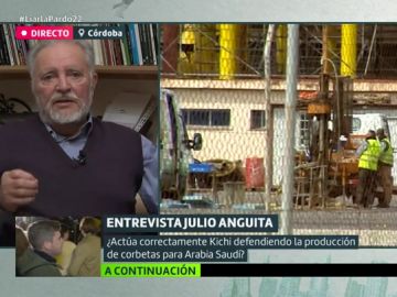 Julio Anguita: "Yo no permitiría la construcción de corbetas, pero protestaría con los trabajadores para que crearan nuevos puestos" Julio Anguita: "Yo no permitiría la construcción de corbetas, pero protestaría con los trabajadores para que crearan nuevos puestos"