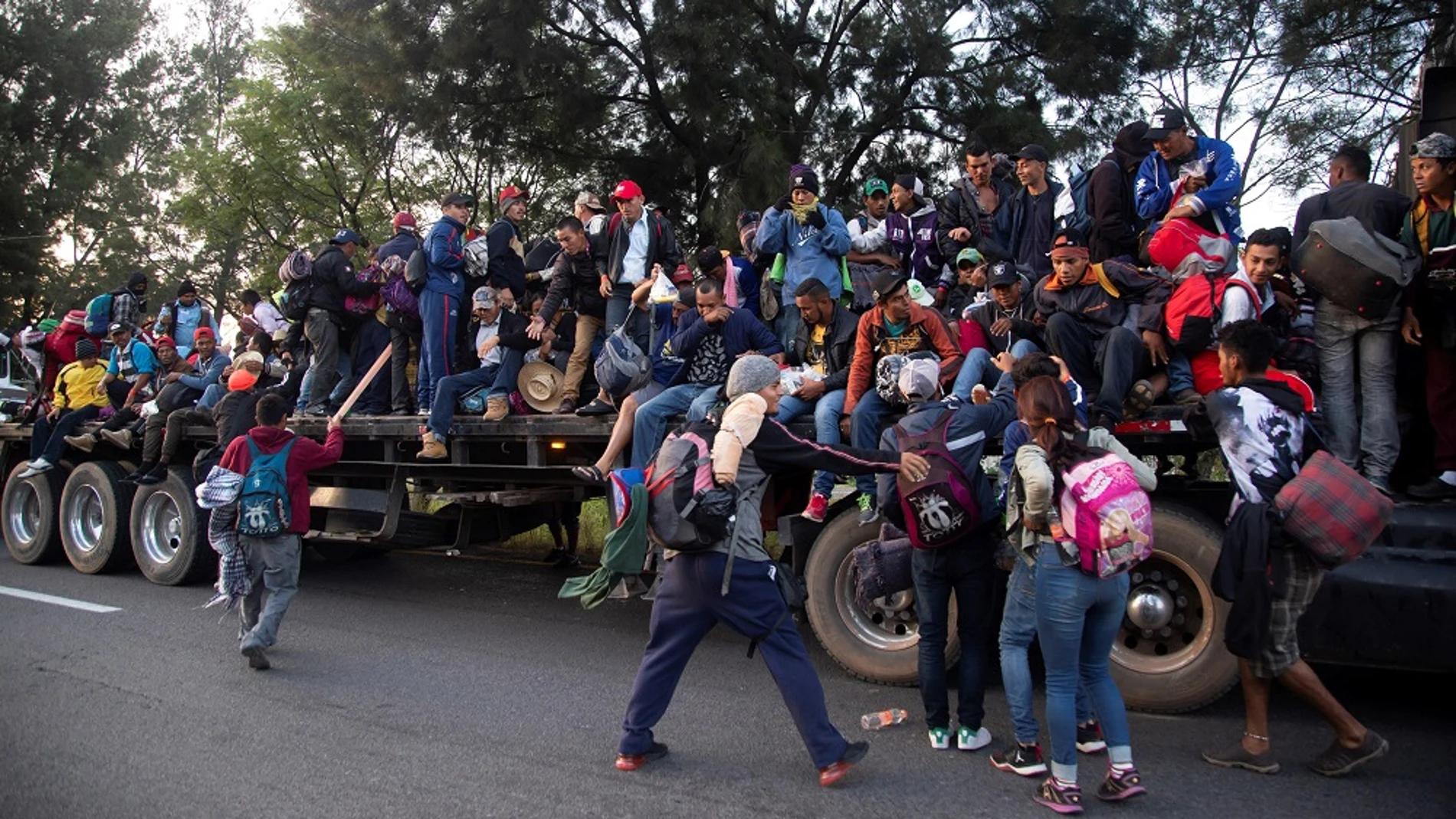 La caravana de migrantes que se dirige a EEUU