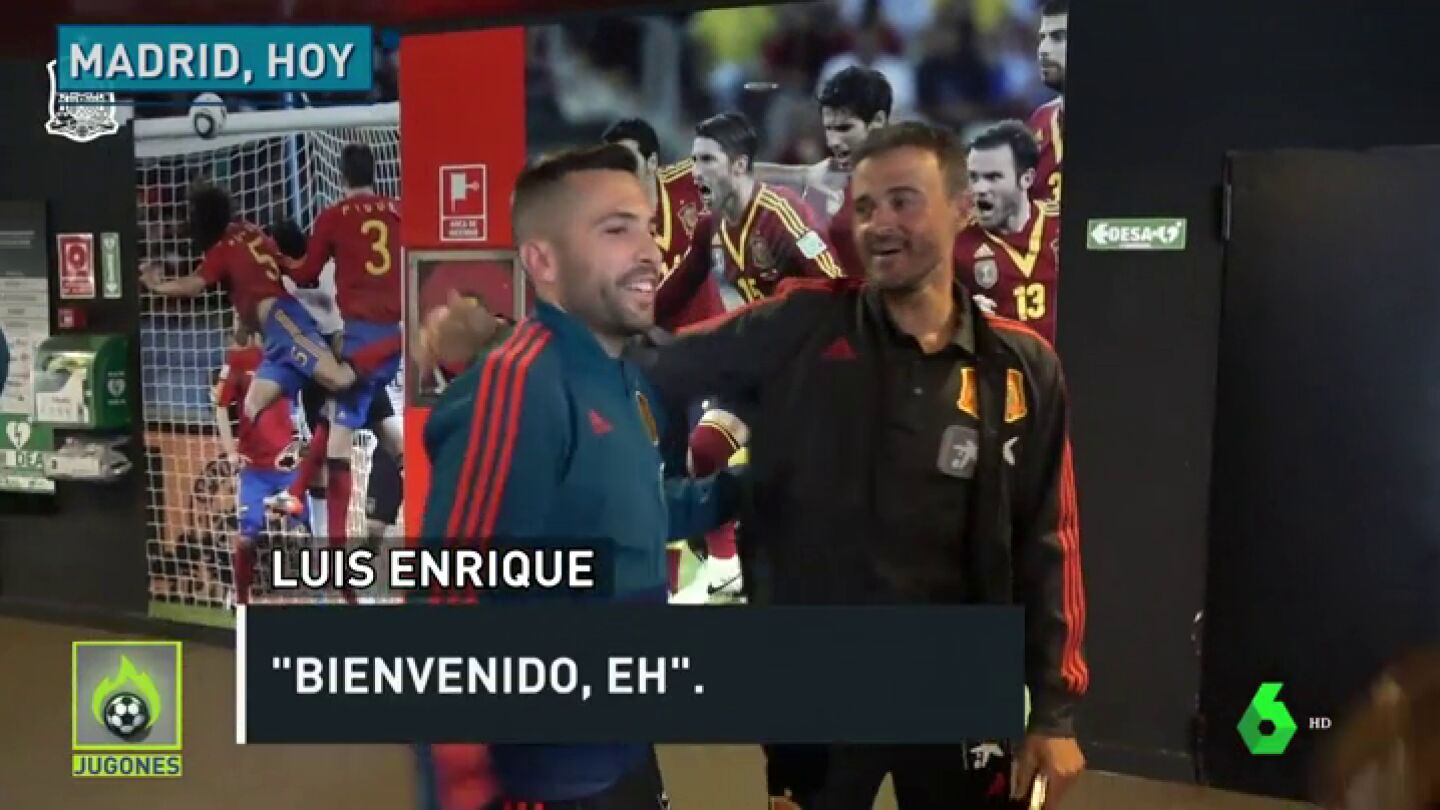 As&iacute; fue el esperado reencuentro entre Alba y Luis Enrique
