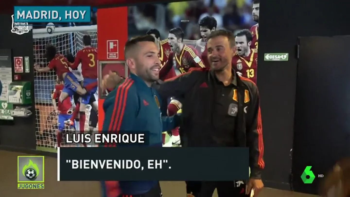 Así fue el esperado reencuentro entre Alba y Luis Enrique Así fue el esperado reencuentro entre Alba y Luis Enrique