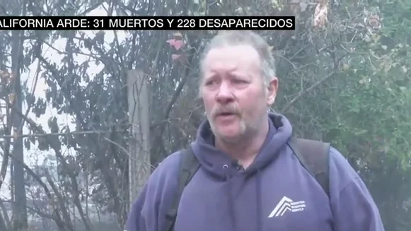 El impactante testimonio de uno de los testigos del incendio de California: "Vi cómo la gente huía en el coche y moría en la carretera"