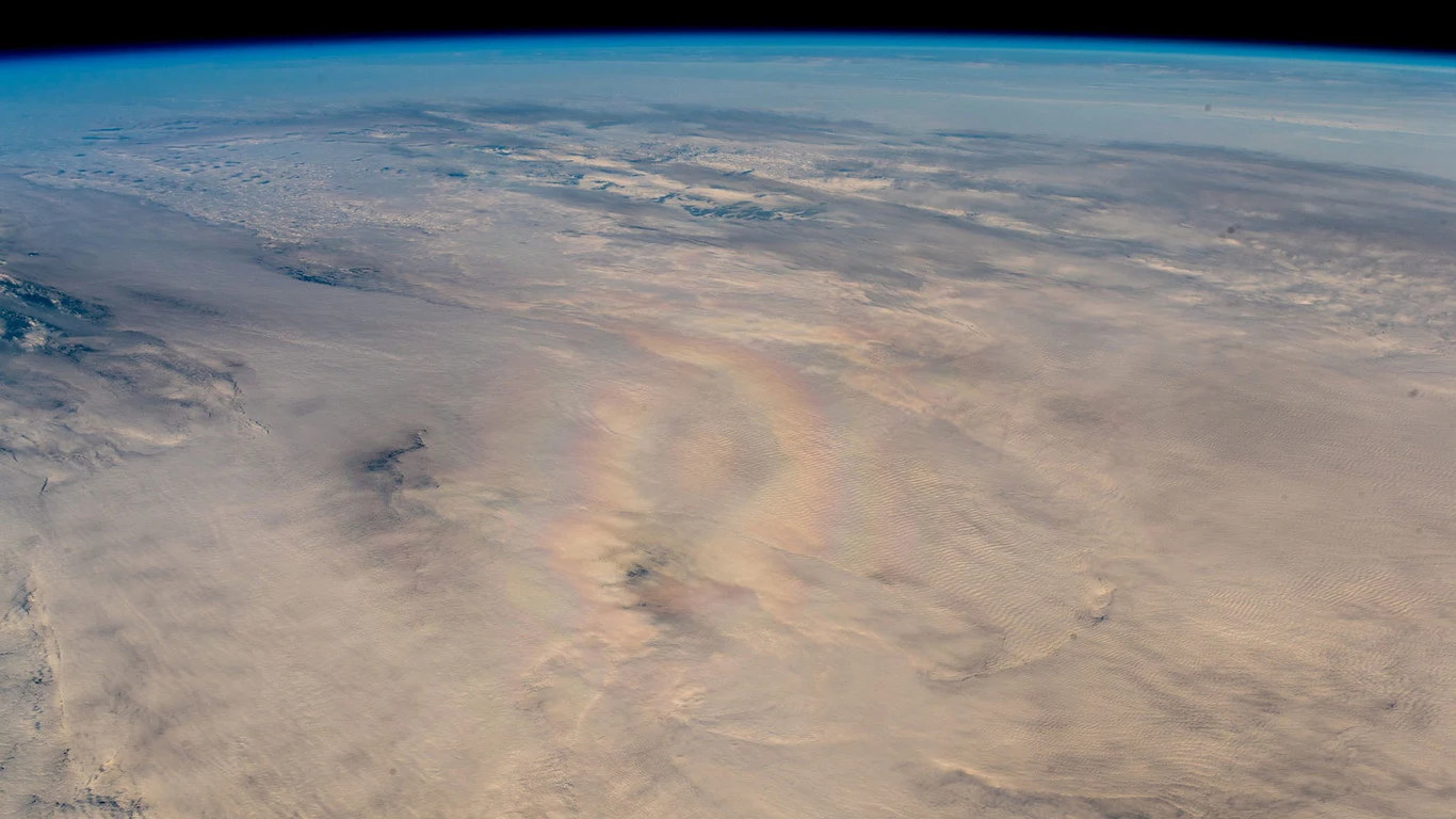 La 'gloria' fotografiada por Alexander Gerst