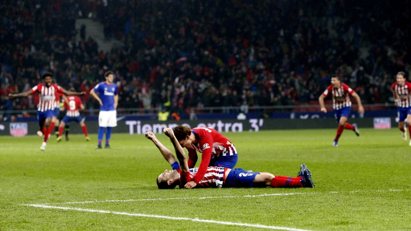 God&iacute;n tras marcar lesionado ante el Athletic