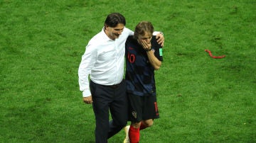 Daric, con Modric durante el Mundial de Rusia