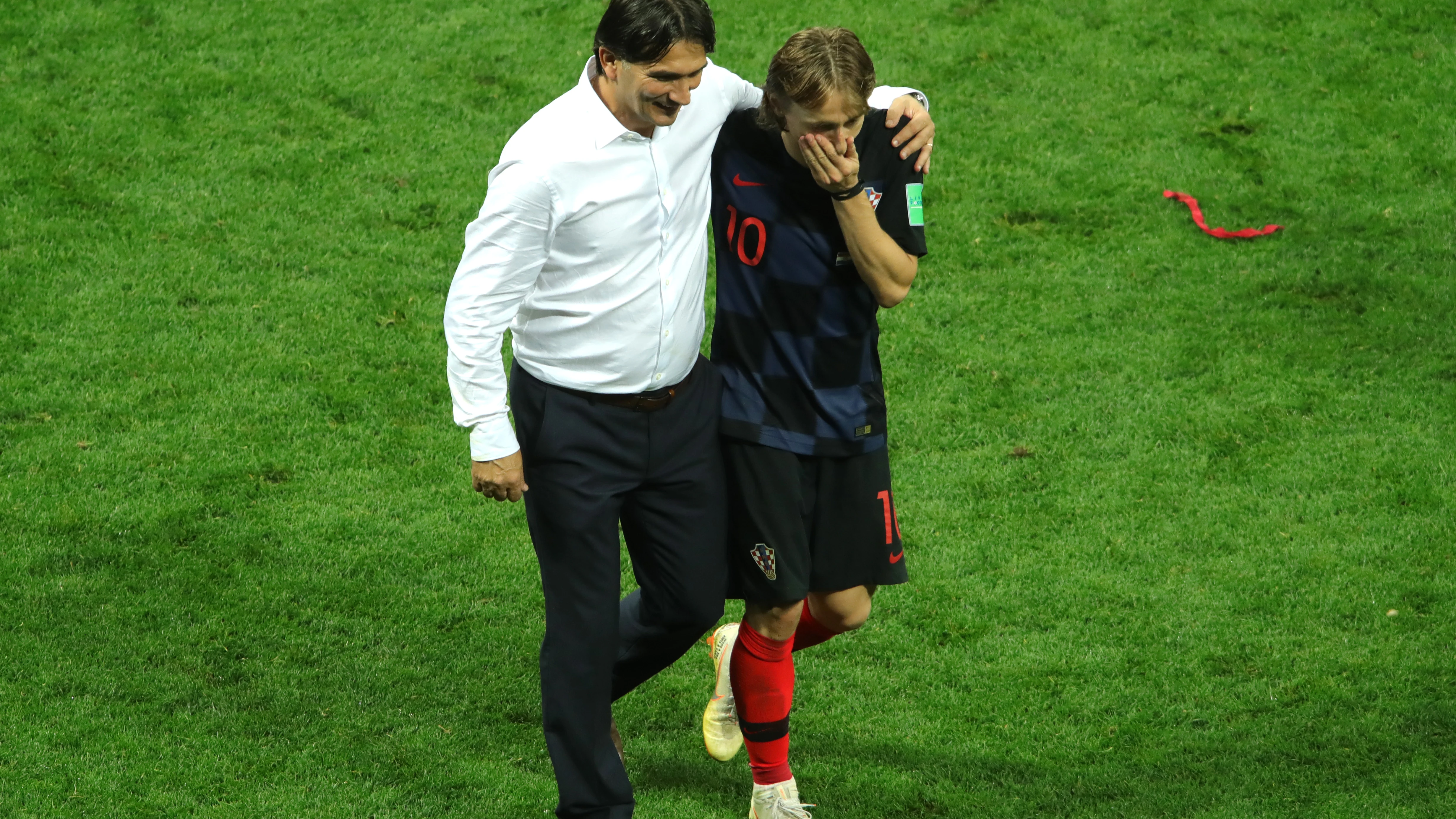 Daric, con Modric durante el Mundial de Rusia