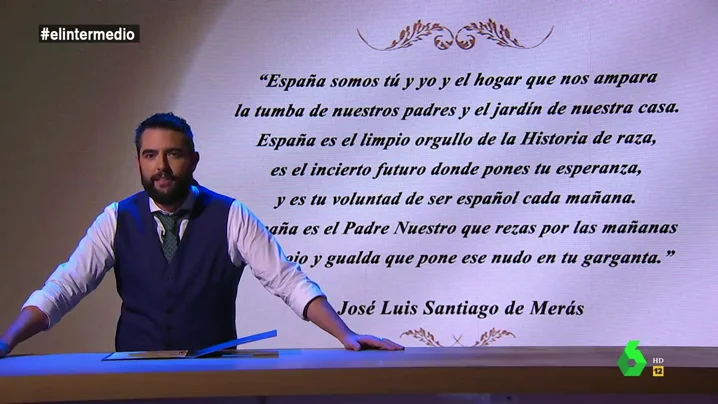 La reacción de Dani Mateo al polémico poema compartido por García Egea: "Puede que os haya chirriado lo de 'rezar el Padre Nuestro, sois muy rojillos' 