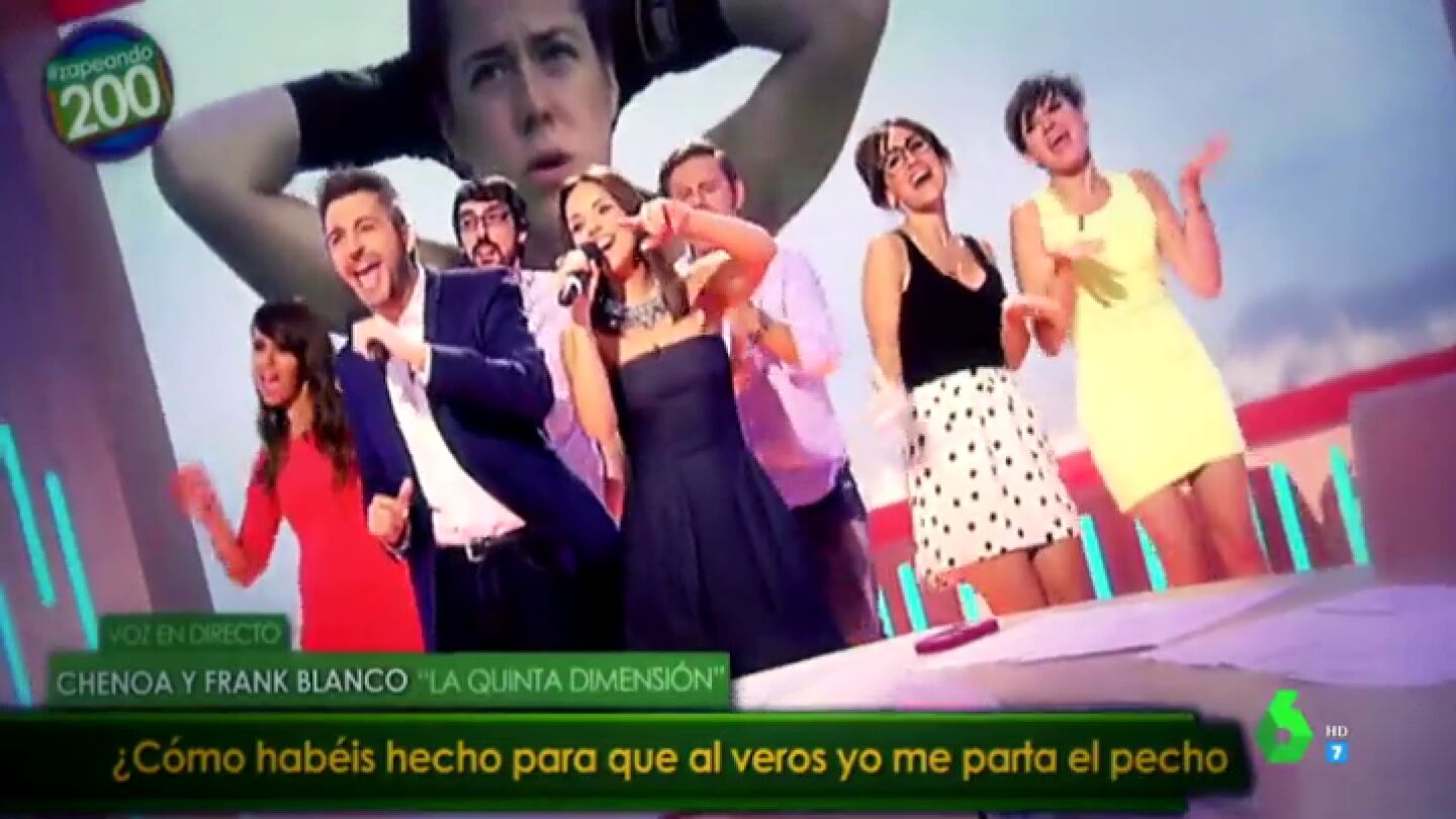 El d&iacute;a que Chenoa consigui&oacute; que Quique Peinado bailara con su sorprendente actuaci&oacute;n por los 200 programas de Zapeando