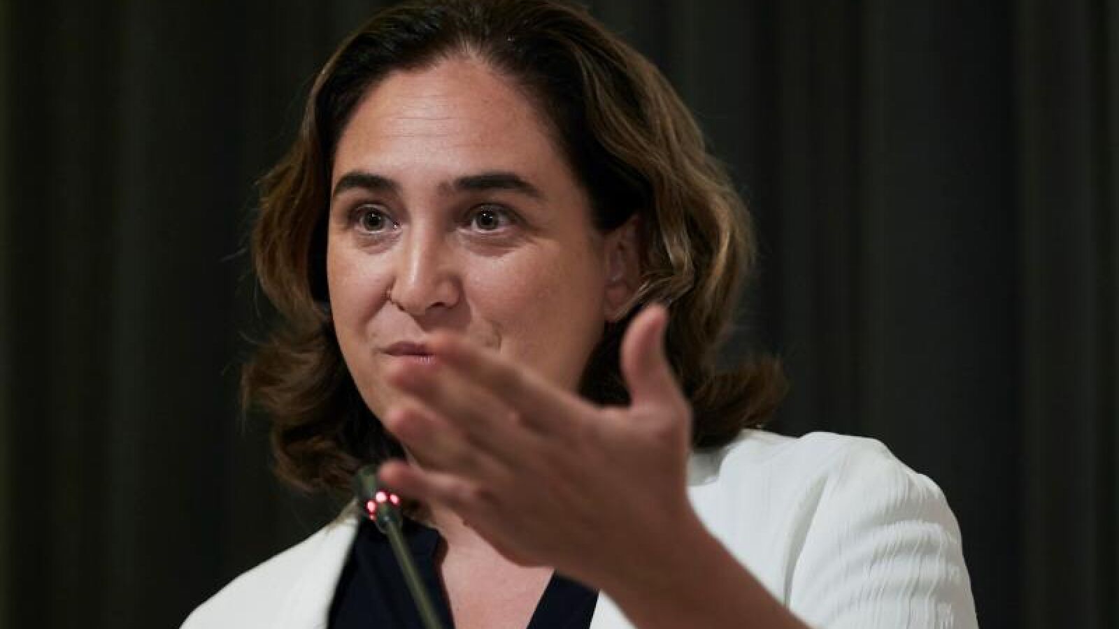 La alcaldesa de Barcelona, Ada Colau, en un acto
