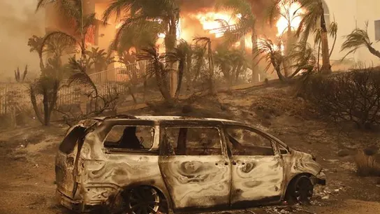 Efectos provocados por el incendio de California Efectos provocados por el incendio de California