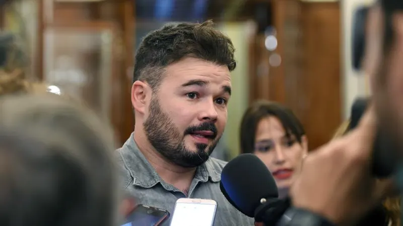 El portavoz de ERC en el Congreso, Gabriel Rufián