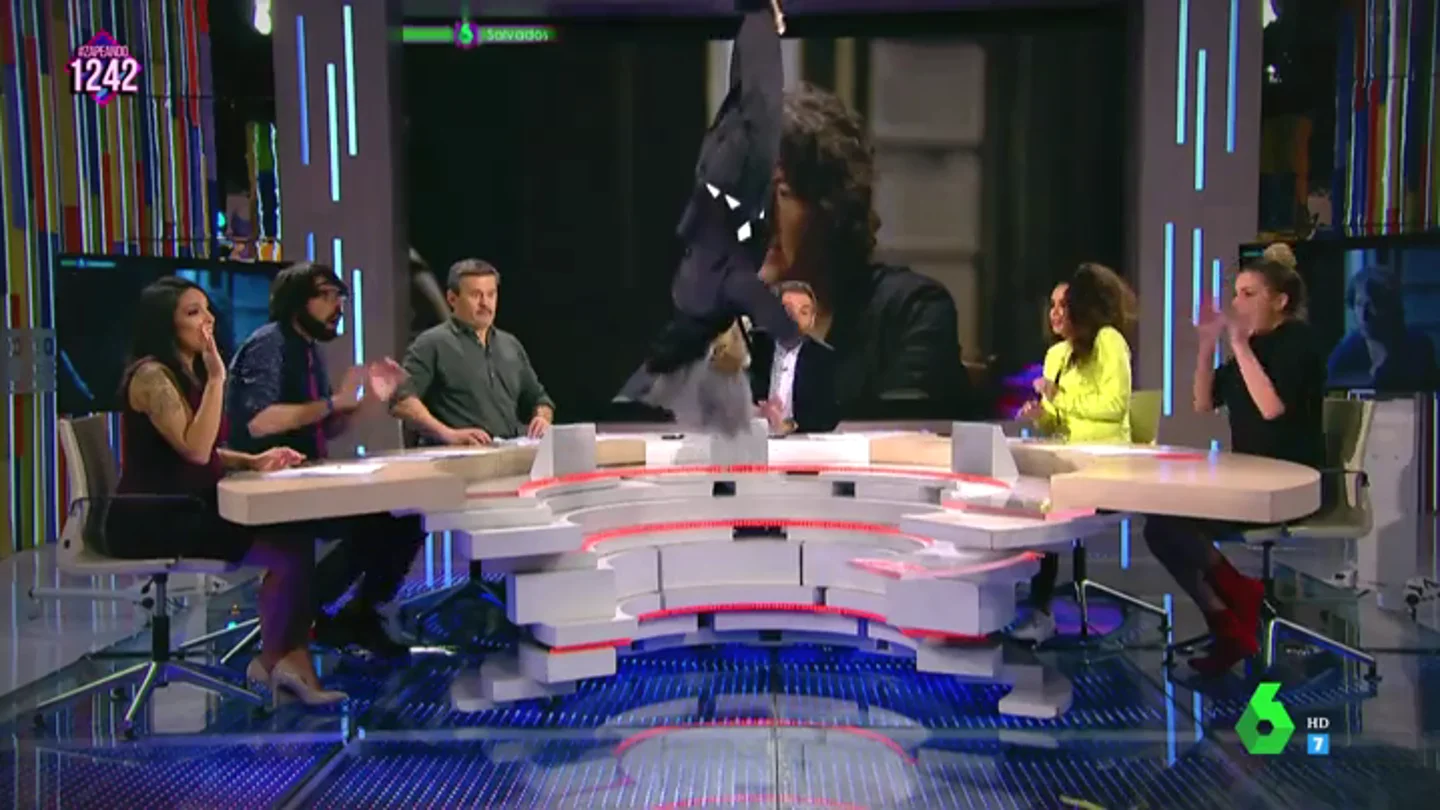 Susto en pleno directo de Zapeando Susto en pleno directo de Zapeando