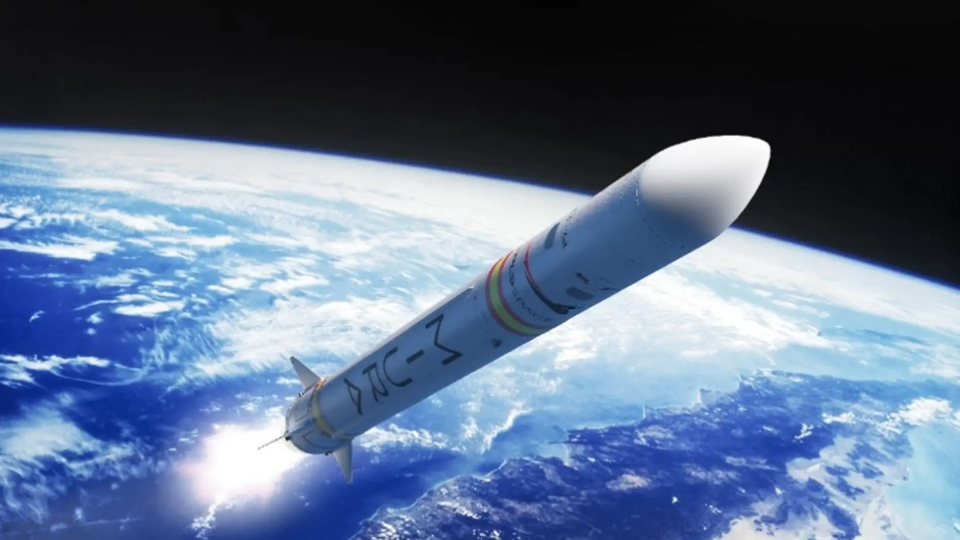 Simulación del cohete subespacial &#39;Miura 1&#39; de la compañía PLD Space de Elche