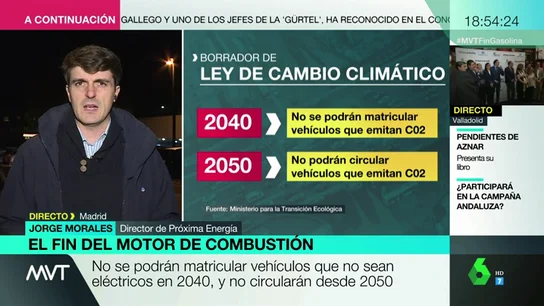 Creación de puestos de trabajo, autosuficiencia energética, menor contaminación: Jorge Morales analiza las ventajas del coche eléctrico Creación de puestos de trabajo, autosuficiencia energética, menor contaminación: Jorge Morales analiza las ventajas del coche eléctrico