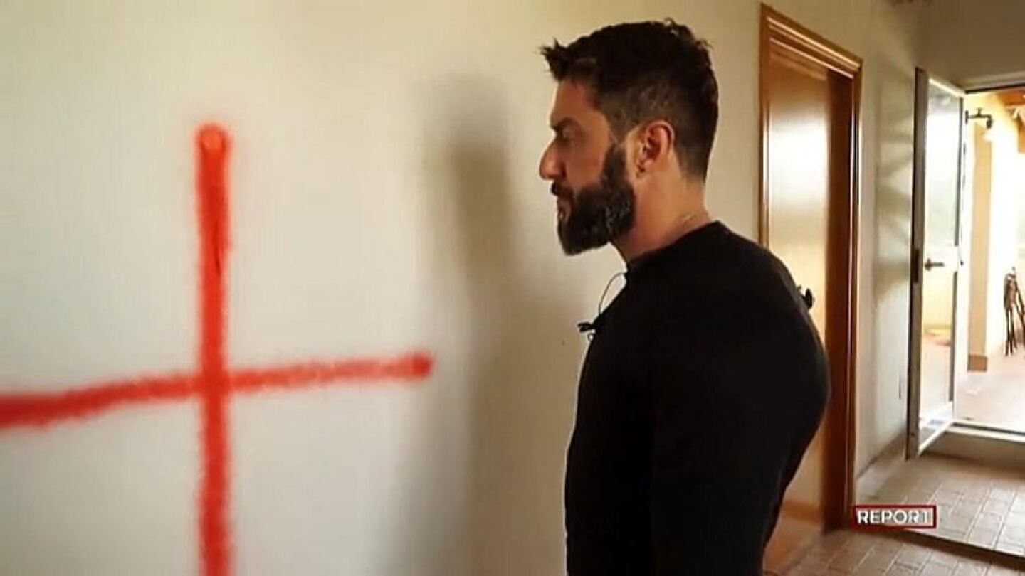 La pintada en la casa de Federico Ruffo
