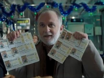 Luis Bermejo en el anuncio de Lotería de Navidad de 2018 Luis Bermejo en el anuncio de Lotería de Navidad de 2018