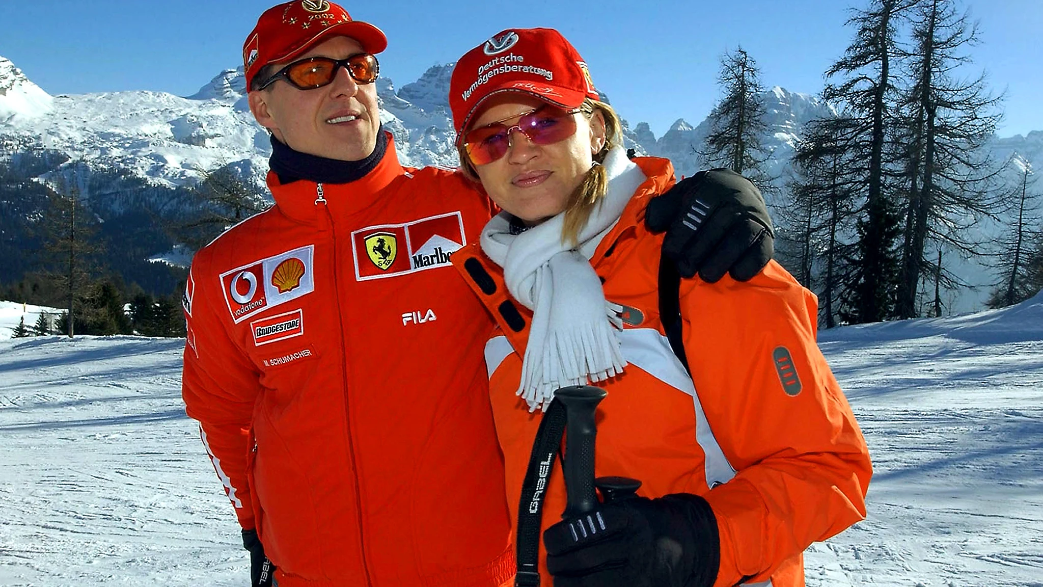 Michael Schumacher, junto a su mujer Corinna