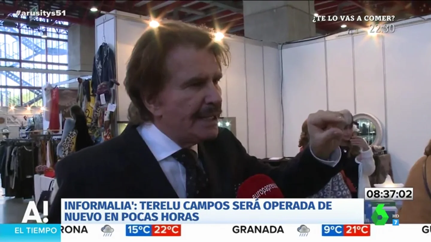 Bigote Arrocet lanza un mensaje de tranquilidad sobre la operación de Terelu Campos Bigote Arrocet lanza un mensaje de tranquilidad sobre la operación de Terelu Campos
