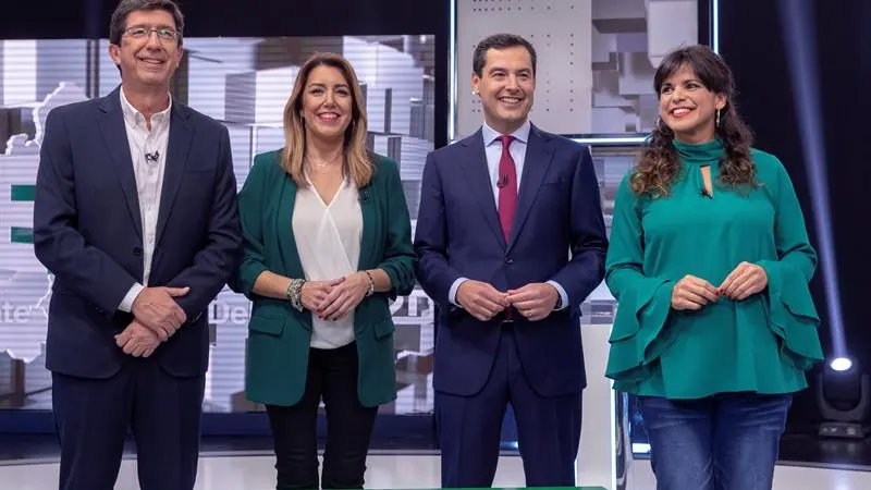 Debate entre PP, PSOE, C's y Adelante Andalucía. 