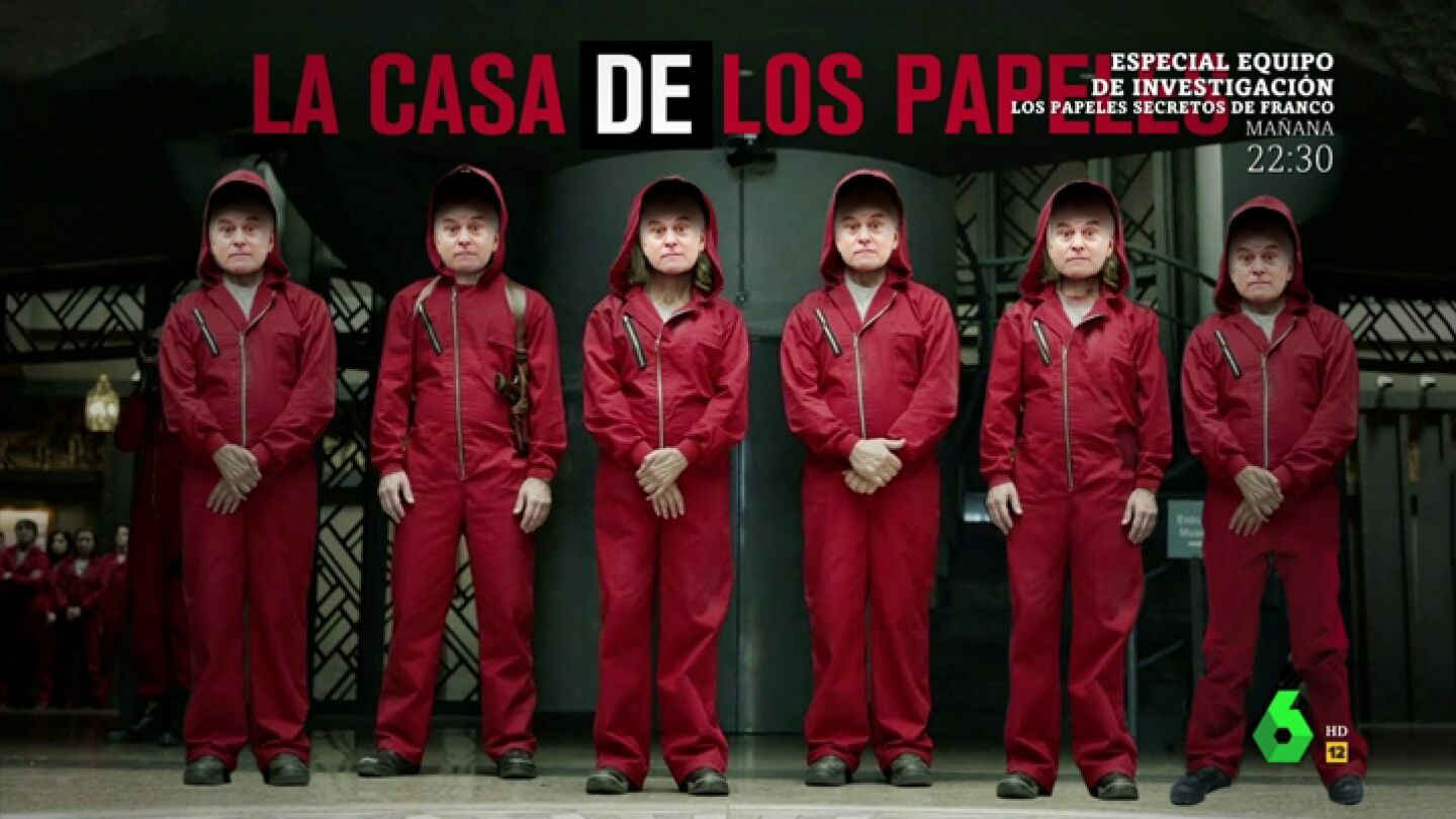El Intermedio presenta 'La casa de los papeles': "Lo &uacute;nico legal de esta trama es que el ch&oacute;fer de B&aacute;rcenas hab&iacute;a pasado la ITV"