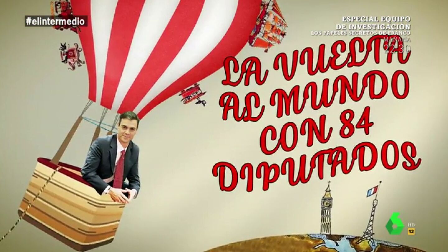 Dani Mateo alucina con los viajes oficiales de S&aacute;nchez, "el Willy Fog de la pol&iacute;tica": "Ha estado en m&aacute;s sitios que 'La Gozadera'"