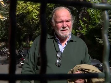 Juan Chicharro, presidente de la Fundación Franco, a las puertas de la sede Juan Chicharro, presidente de la Fundación Franco, a las puertas de la sede