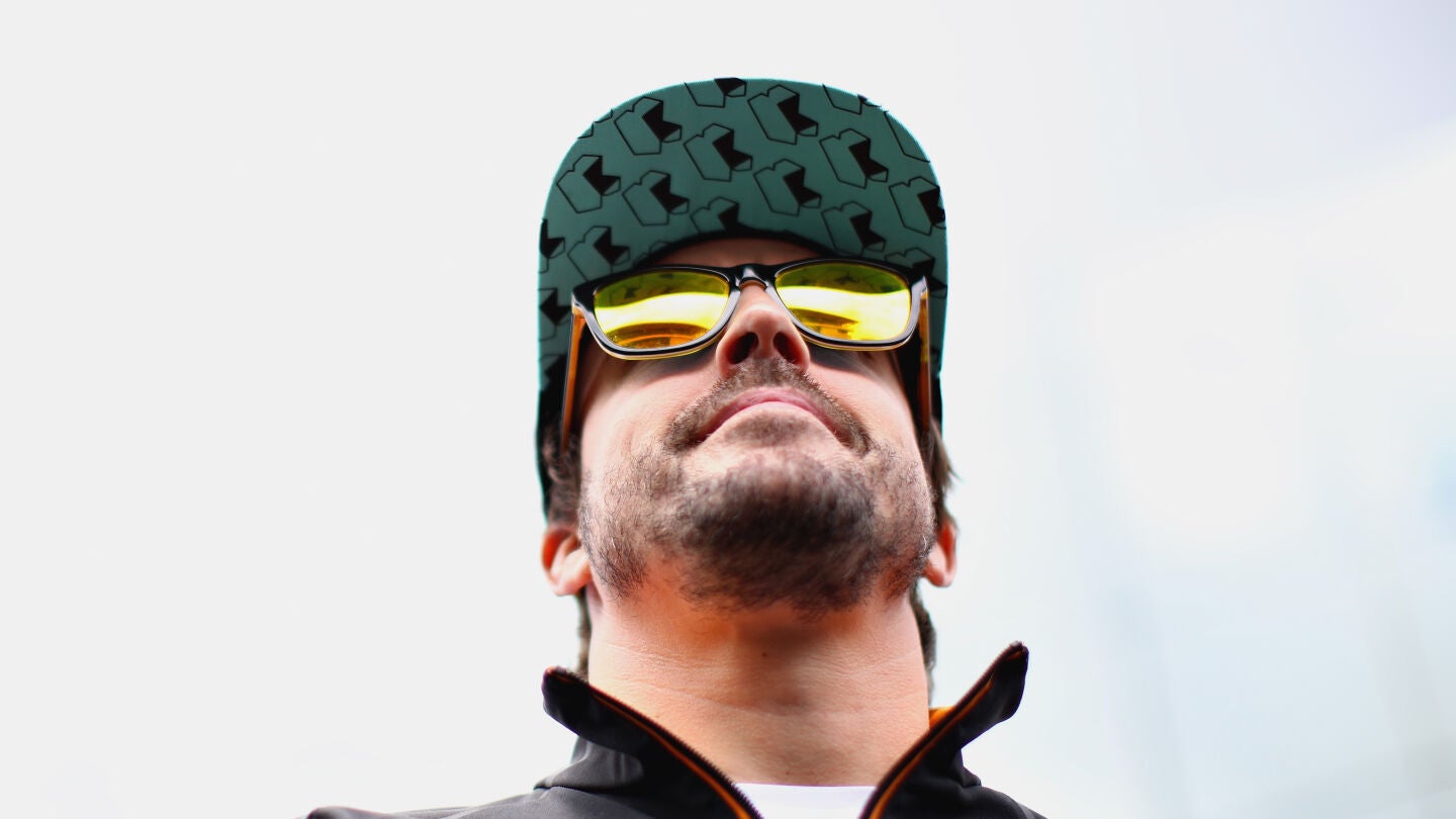 Fernando Alonso, durante el GP de Brasil