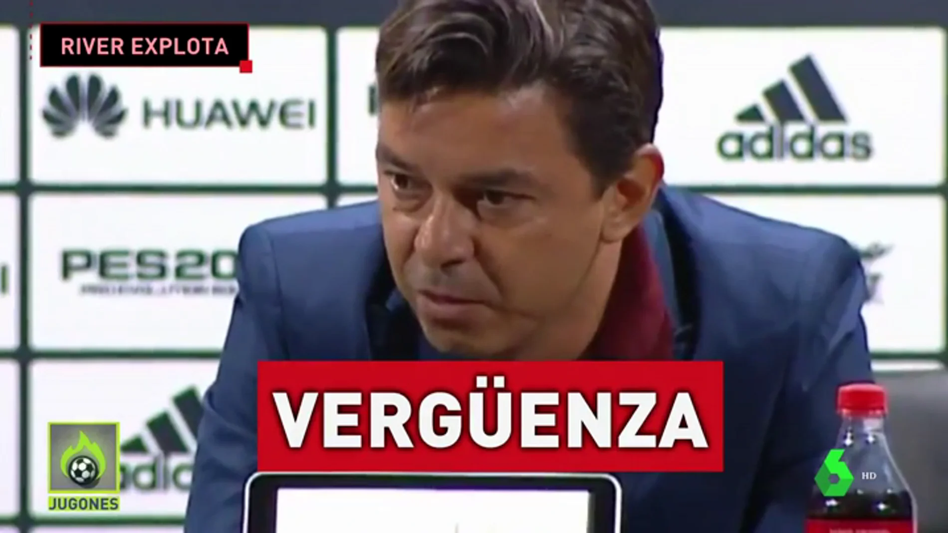 Marcelo Gallardo, entrenador de River: "Mi indignación es la misma que sienten los genuinos hinchas de River"