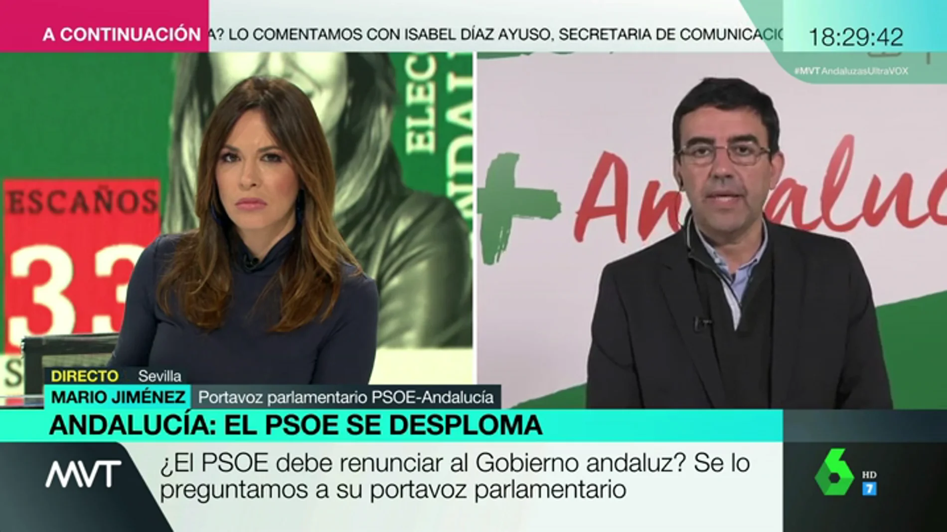 Mario Jiménez: "No sería razonable que la dirección del partido no estuviera respaldando al PSOE de Andalucía"
