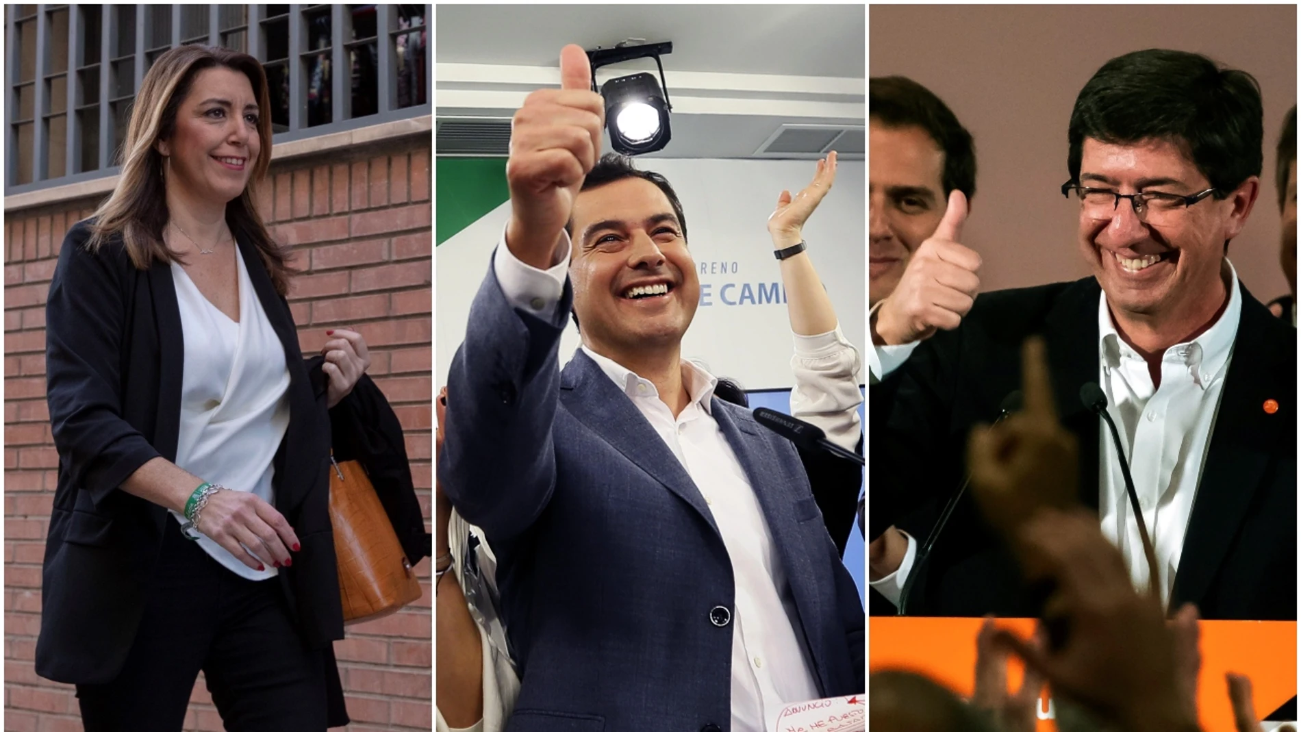 Los candidatos a presidir la Junta de Andalucía
