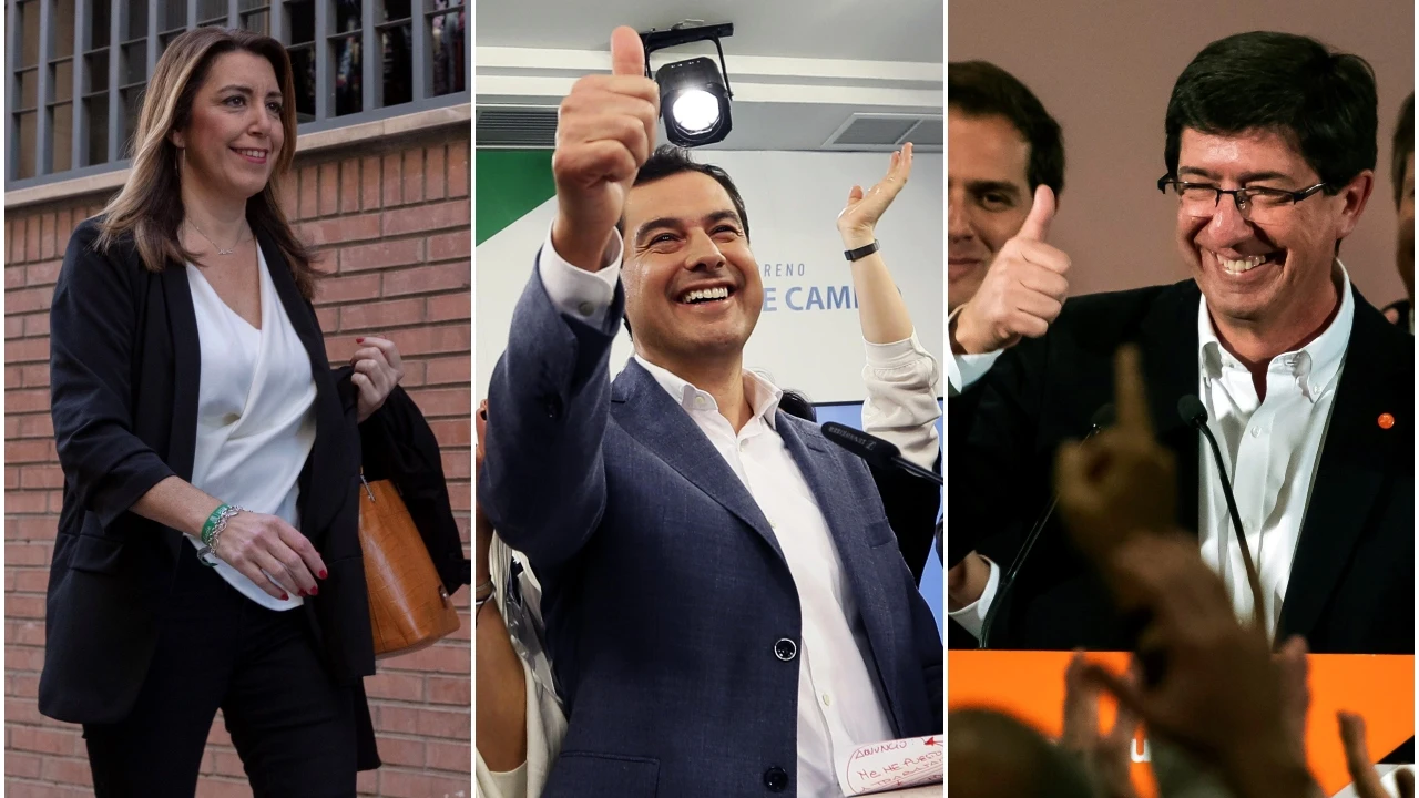 Los candidatos a presidir la Junta de Andalucía