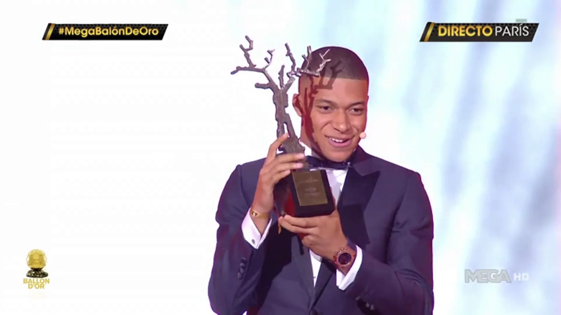 Mbappé gana el trofeo Kopa a mejor jugador joven del mundo