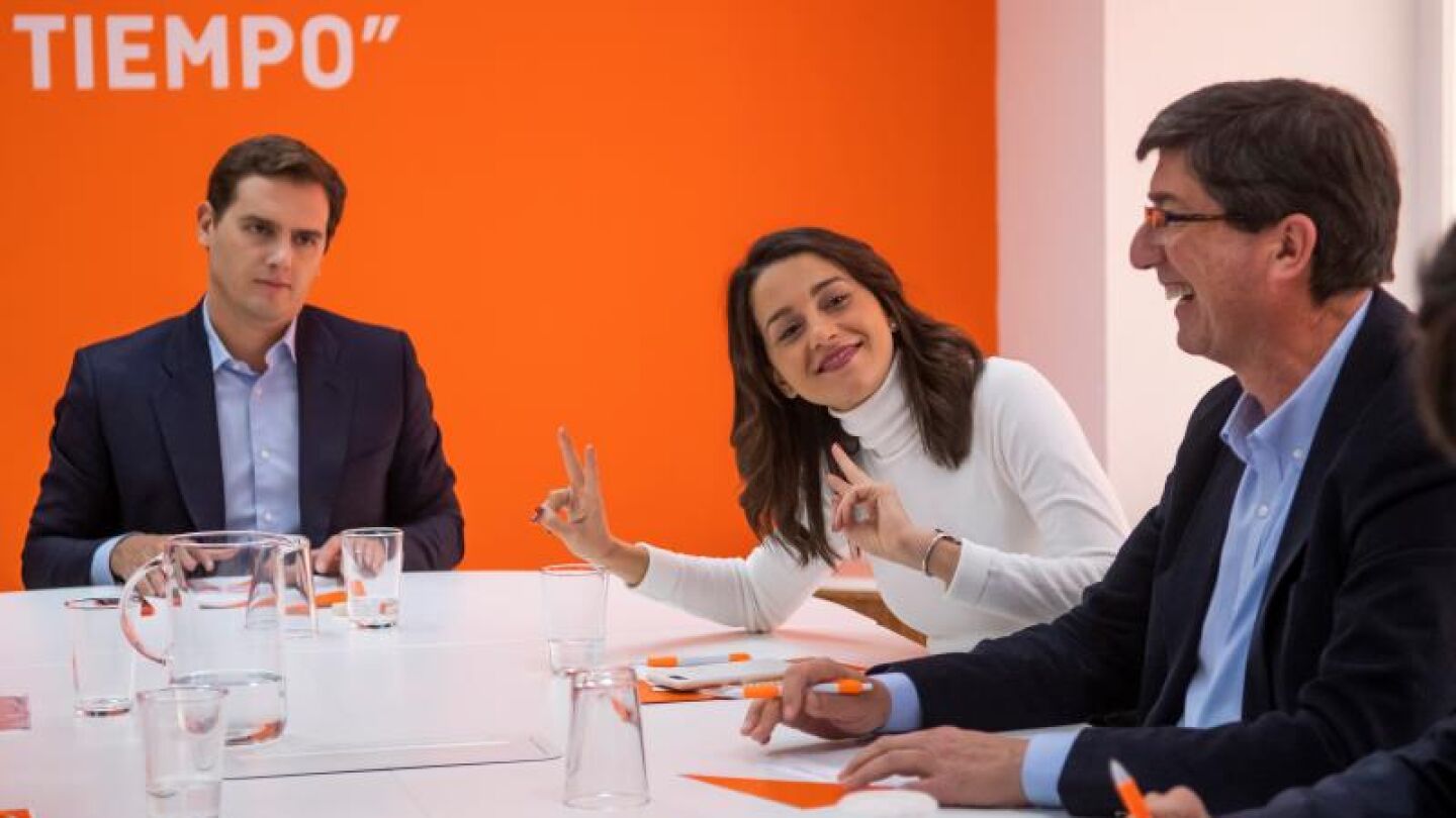 Albert Rivera, In&eacute;s Arrimadas y Juan Mar&iacute;n